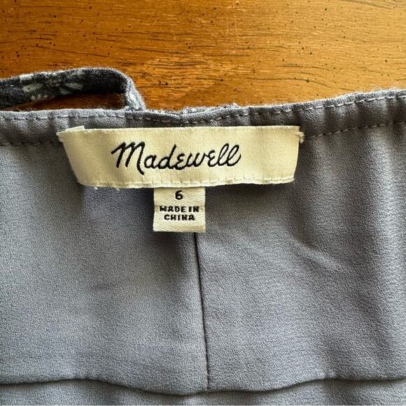 Madewell Tie Back Button Front Midi Dress In Archival Floral - Picture 6 of 6